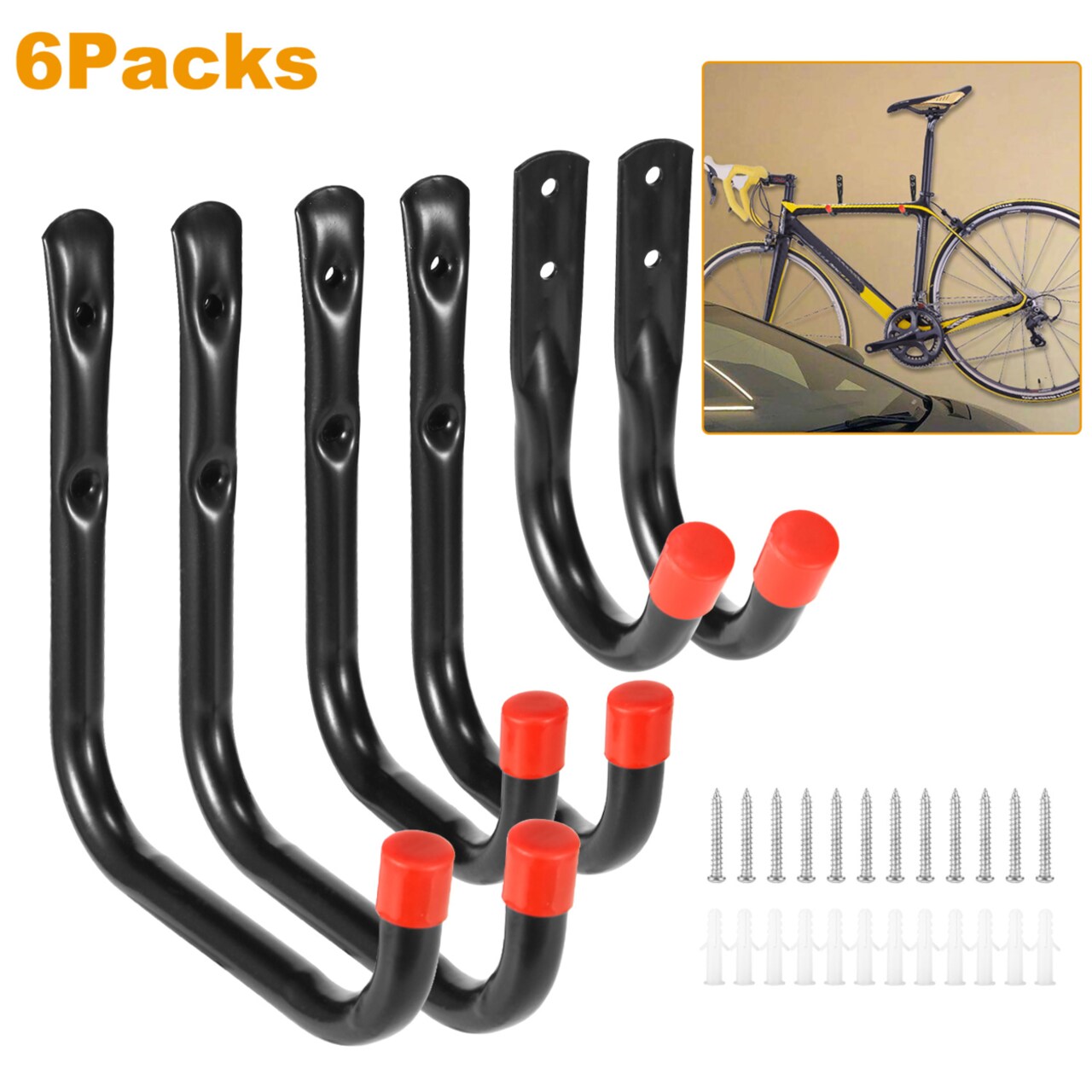 Heavy duty best sale bicycle hooks